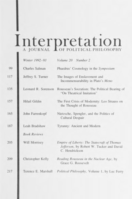 Cosmology in the Symposium Incommensurability in Plato's Meno