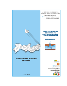 Diagnóstico Do Município De Goiana Pernambuco Projeto