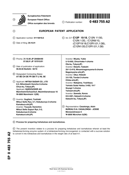 Process for Preparing Trehalulose and Isomaltulose