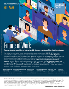 Software Future of Work Accelerating the Transition to Enterprise 4.0, The