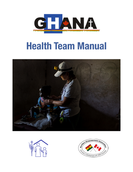 Health Team Manual Table of Contents