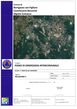 Piano Di Emergenza Intercomunale