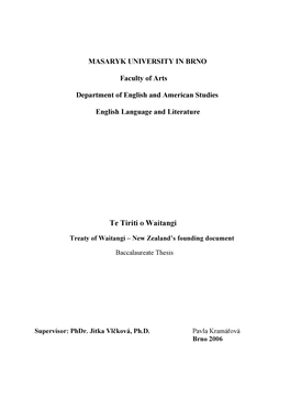 Te Tiriti O Waitangi