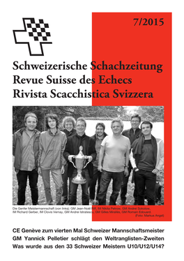 Schweizerische Schachzeitung 2015