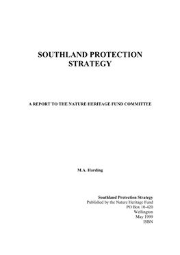 Southland Protection Strategy