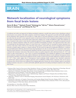 Network Localization of Neurological Symptoms from Focal Brain Lesions