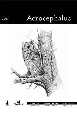Acrocephalus, Letnik 32, Številka 148-149