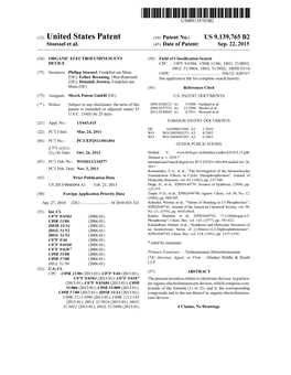 (12) United States Patent (10) Patent No.: US 9,139,765 B2 Stoessel Et Al