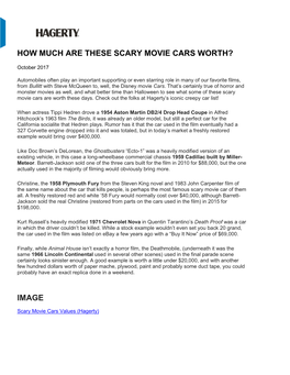 How Much Are These Scary Movie Cars Worth? Image