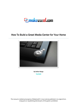 How to Build a Great Media Center for Your Home