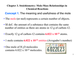 Chapter 3 Notes CHEM 1331