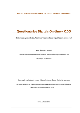 Questionários Digitais On-Line –