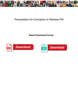 Presentation on Corruption in Pakistan Pdf