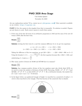 PMO 2020 Area Stage Carl Joshua Quines November 16, 2019