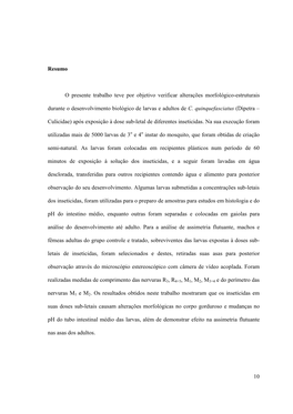 10 Resumo O Presente Trabalho Teve Por Objetivo Verificar Alterações