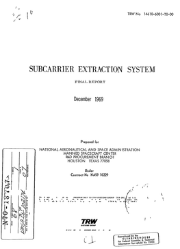 Subcarrier Extraction System