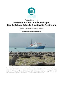 Falkland Islands, South Georgia, South Orkney Islands & Antarctic