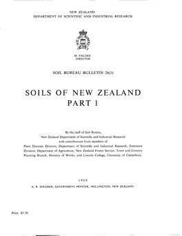 Soils of New Zealand Part 1