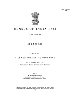 Village Survey Monographs, Naravi Village, No-3, Part VI, Vol-XI