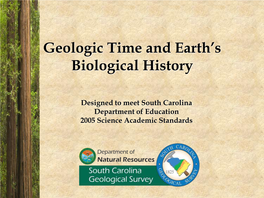 Geologic Time and Earth's Biological History