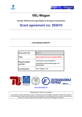 VEL-Wagon Grant Agreement No