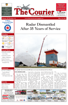 Radar Dismantled After 35 Years of Service