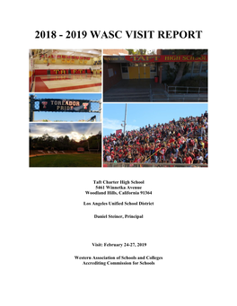 2018 - 2019 Wasc Visit Report