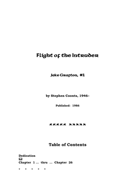 Flight of the Intruder