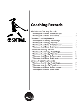 Coaching Records