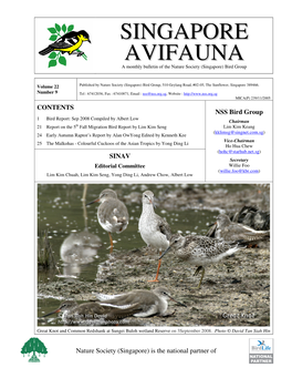 Singapore Avifauna Volume 22 No 9 ______