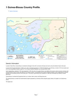 1 Guinea-Bissau Country Profile