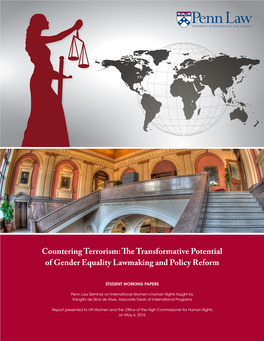 Countering Terrorism: the Transformative Potential of Gender Equality Lawmaking and Policy Reform