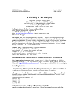 Christianity in Late Antiquity