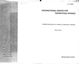 Internationalization of Science in Developing Countries