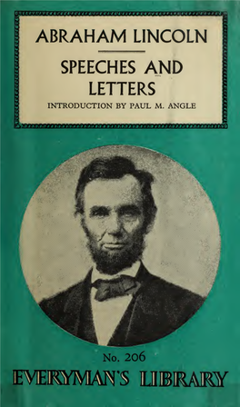 Abraham Lincoln's Speeches and Letters, 1832-1865