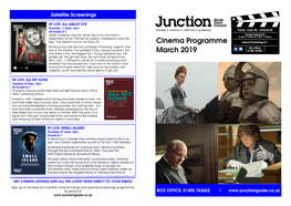 Cinema Programme March 2019