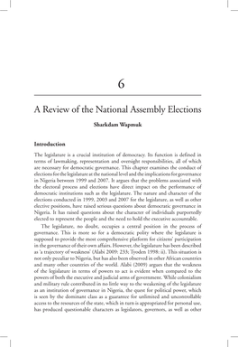 A Review of the National Assembly Elections