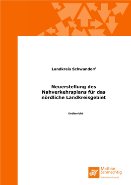 Neuerstellung Des Nahverkehrsplans Für Das Nördliche Landkreisgebiet