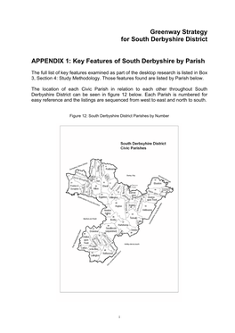 South Derbyshire Greenway Strategy