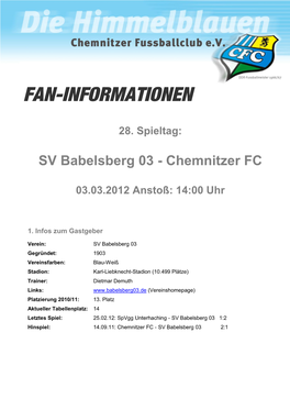 Fan-Informationen