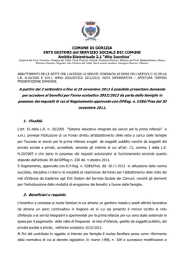 Nota Informativa Nidi 2012-2013 Aggiornata 17