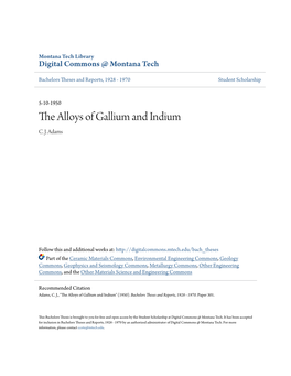 The Alloys of Gallium and Indium C