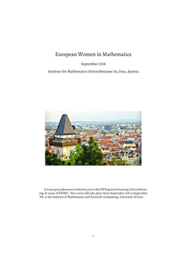 European Women in Mathematics