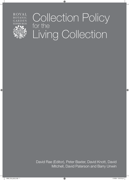 Download Royal Botanic Garden Edinburgh Collection Policy for The
