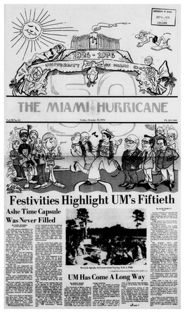 Festivities Highlight UM's Fiftieth