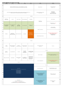 NATIONAL GEOGRAPHIC Program Schedule January(Weekly) MON TUE WED THU FRI SAT SUN 2.9.16.23.30 3.10.17.24.31 4.11.18.25 5.12.19.26 6.13.20.27 7.14.21.28 1.8.15.22.29