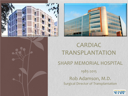 Cardiac Transplantation