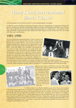 Hong Kong International Bowls Classic