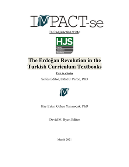 The Erdoğan Revolution in the Turkish Curriculum Textbooks First in a Series Series Editor, Eldad J