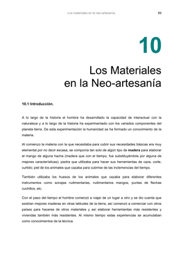 Los Materiales En La Neo-Artesanía